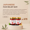 Japanese Bam Pain Relief Cream (Pack of 2 × 100g)