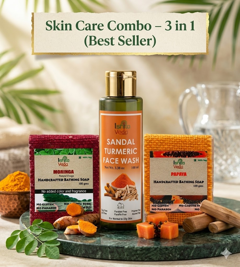 Ishita Veda “Nature’s Glow” 3-in-1 Essential Skincare Combo
