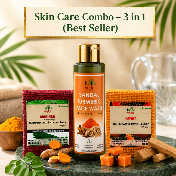 Ishita Veda “Nature’s Glow” 3-in-1 Essential Skincare Combo