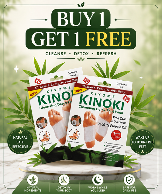 Kinoki Cleansing Detox Foot Pads ( Buy 1 Get 1 Free) (20 Pads) – Natural Ginger & Salt Foot Patches for Overnight Body Vitality & Toxin Removal packs
