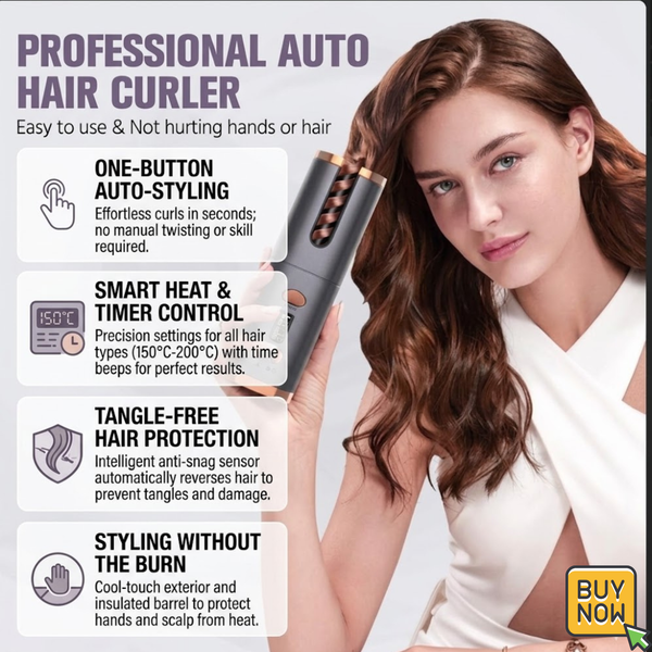 Cordless Automatic Hair Curler