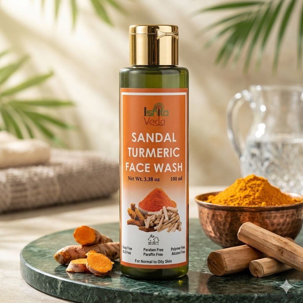 Sandal Turmeric Facewash – Daily Skin Whitening & Natural Detox